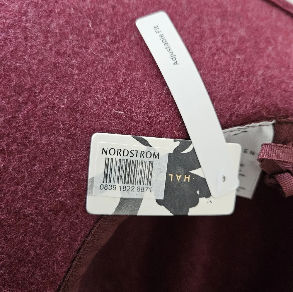 Halogen burgundy wool